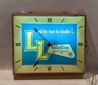 Very Rare Vintage Ballantine Ale   Beer Lighted Clock Light Lager Double L Works