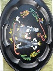 Vtg Tole Metal Tray Painted Pennsylvania Dutch Folk Art Farm Rooster 19 5   l