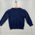 Polo Ralph Lauren Knit Sweater Youth Size 5 Blue V Neck Pony 12 5x16 12 5x16