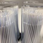 400 Micro Applicator Brushes Super Fine Tips  4 Kegs  White Disposable Dental