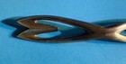 Antique Brass Mid Century Modern Atomic Cabinet Handle Drawer Pull 4 25   centers