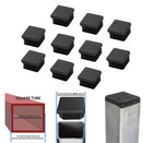 10pcs 1  Inch Square Tube Hole Plug Plastic End Cap Tubing Glide Tips Insert Us