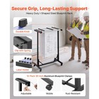 Uimoso Steel Mobile Blueprint Storage Rack With Adjustable Holder And 12 Clamps