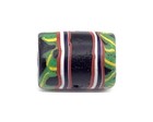 Rare Old Venetian Black Green Multi Wound African Trade Bead
