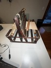 Antique Table Top Rug Weaving Loom Weaver 15 5  W X 14 5  H