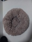 Plush Nesting Cat Dog Bed Beige Machine Washable Soft Fluffy Pet Cushion