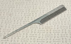 Vintage Goody Aluminum Metal Hair Rattail Comb 8 In