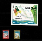 Saddam River Projec Between Bgw And The Gulf 1st Day Issue Souv  Set Of 2 Stamps