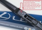 Lexus Oem Factory Front And Rear Wiper Blade Inserts Set 2015-2021 Nx200t Nx300h
