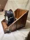 Chelsea 6    Army M2 Message Center Clock  In Oak Traveling Case  Nice Shape 