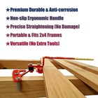 Zafortlign Deck Board Straightening   Removal Tool  Tighten Gaps  Orange