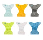 Alvababy Cloth Diapers 6 Pack W  12 Inserts Reusable Pocket Adjustable 6 6   33 Lb