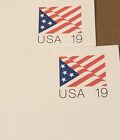 Vintage Usps Postcards Lot Of 5 Blank Flag 1991 Usa 19 Cents Free Ship Unposted
