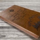 Nlt Large Print Bible - Personalized - Compass And Mountains  - Add Custom Name