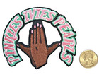 Alpha Kappa Alpha Aka Sorority Pinkies Ivies Pearls Iron Patch 4  X 3 25 
