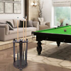 Round Pool Cue Rack Stick Holder 9 Pool Cue Billiard Stick Ball Set Wooden 