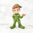 Vintage Lefton Pixie Elf Holding Butterfly Ceramic Figurine 4 25 