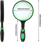 Rongon 10x Handheld Magnifying Glass  100mm Large Reading Magnifier   Magnifier