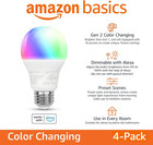Smart A19 Led Light Bulb  Color Changing  9w  60w Equivalent   800lm  Works With