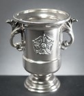 Silver Campagna Vase Posy Trophy Urn Vase With Yorkshire Tudor Rose