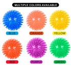 2 5 - 4 3  Squeaky Dog Ball Squeaky Dog Toy Durable Rubber Spike Ball Fetch Toy