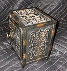 Peoples Home Bank Combination Safe Bank Cast Iron Toy Mudd Mfg Chicago
