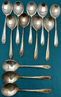 12 Pc Set 1950 Daffodil Silverplated 7  Round Soup   Gumbo Spoons 1847 Rogers