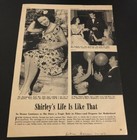 1947 Rita Hayworth   Shirley Temple - Vintage Magazine Clipping 2-sided