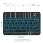 7-color Backlit Bluetooth Keyboard For Ipad Pro 13 12 11 10 9 8 7 Inch 