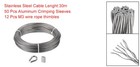 1 8  Wire Rope Cable Kit 100ft Stainless Steel 7x7 Strand Wire Cable Railing Kit