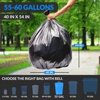 Reli  55-60 Gallon Trash Bags Heavy Duty   150 Count   50-60   Black 