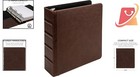 Vintage Mini 3 Ring Binder Faux Leather 2 Inch Organizer 5 5x8 5 Inch Documents