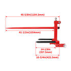 3 Point Gooseneck Ball Trailer Hitch For Cat 1 Tractor  W  Hay Bale Spear