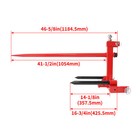3 Point Hay Bale Spear Receiver Hitch Cat 1 Tractor W gooseneck Ball 3000 Lb
