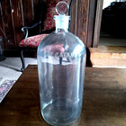 Antique One Gallon Apothecary Chemist Pharmacy Jar Bottle Ground Glass Stopper