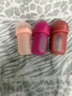 Comotomo Silicone Baby Bottle Set Lot Of 3 Wide Neck 8oz Pink Purple Red