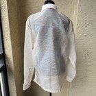 Titan Men   s Barong Tagalog L Cream Organza Traditional Wedding Philippines Nwot