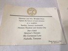 Winfield Dunn 1971 Inauguration Invitation   Reception Governor Of Tennessee 