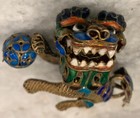 Vintage Foo Dog Brass 2   t 1 5   w