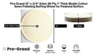 Pro-graad 1 Pack 12    X 3 4    Arbor X 80 Ply Buffing Polishing Wheel - Fine Musli
