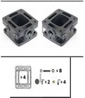 Mercruiser 3 Inch Exhaust Manifold Riser Spacer Kit 5 7 7 4 350 5 0 93320a13 3 