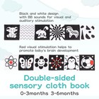 High Contrast Black And White Baby Toys 3-piece Newborn Essentials Set With H   