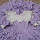 Pazazz Baby Girl Toddler Purple White Circle Vintage Dress Made Usa Pageant 3 T
