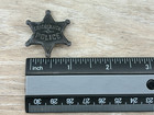 Vintage Cracker Jack Police Costume Miniature Button Badge Black Premium Toy