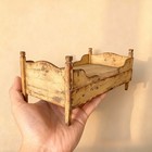 Puzzle 1 12 Scale Vintage European Bed Dollhouse Miniature Furniture Unfinish