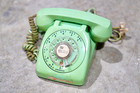 Automatic Electric 1960s Rotary Dial Desk Telephone Mint Green Vintage Phone