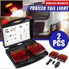 Magnetic Wireless Led Taillights  Red yellow Truck Trailer Lights