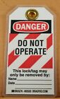 Brady Lockout Tag  Heavy Duty Laminated Polyester  Danger  pack Of 25  65520