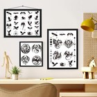 30 Pieces Dragon Stencils Template Reusable Mylar Craft Stencils For Painting   