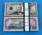 500pcs Movie Prop   Replica Money Qty50 Bills  Best Quality Motion Picture Use